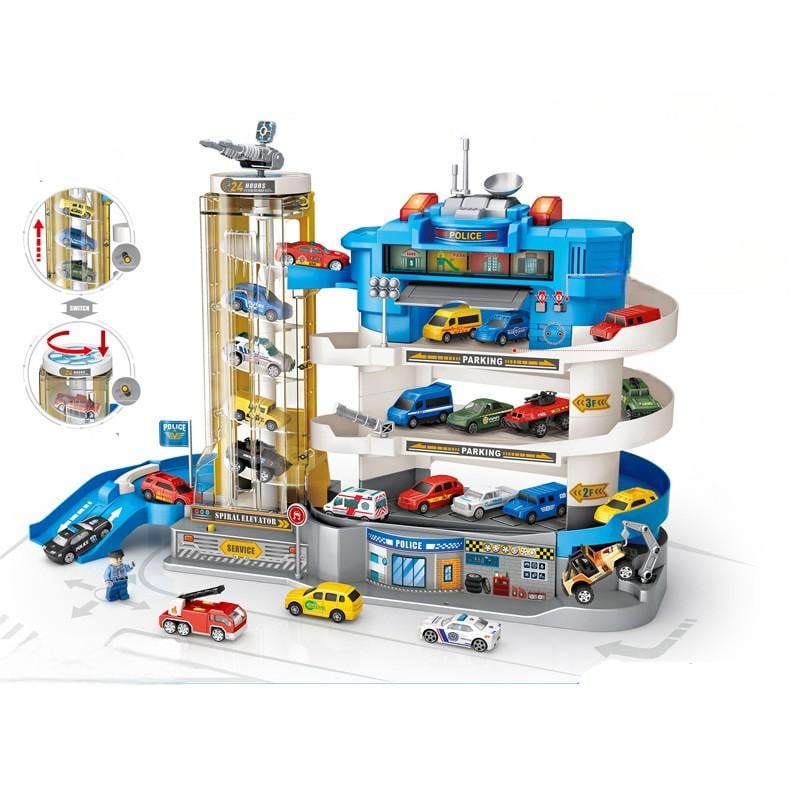 Паркінг багаторівневий WinTek Поліцейський з автоматичним ліфтом і машинками