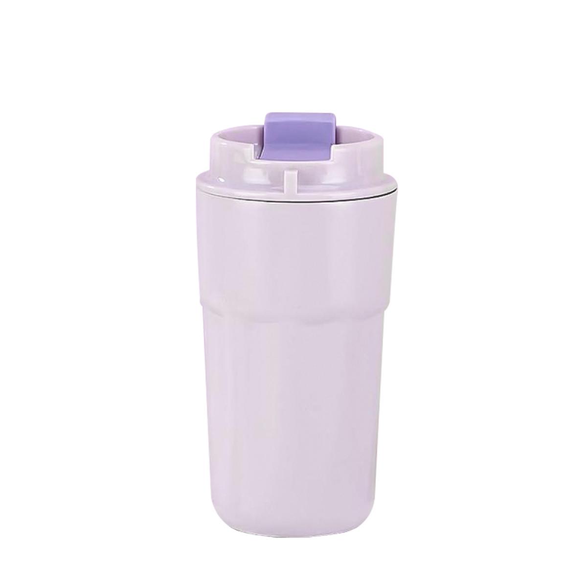 Термокружка с защелкой и колбой из нержавеющей стали 450 мл Сиреневый (HP153V)