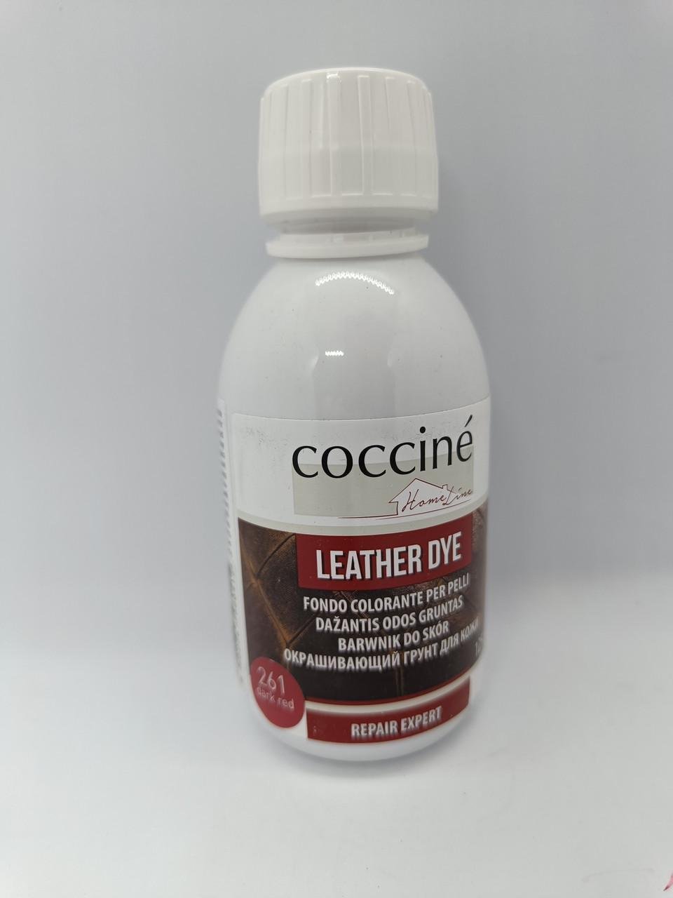 Красящий грунт для кожи COCCINE Leather DYE 125 мл Темно-красный 261 (2006185545) - фото 1