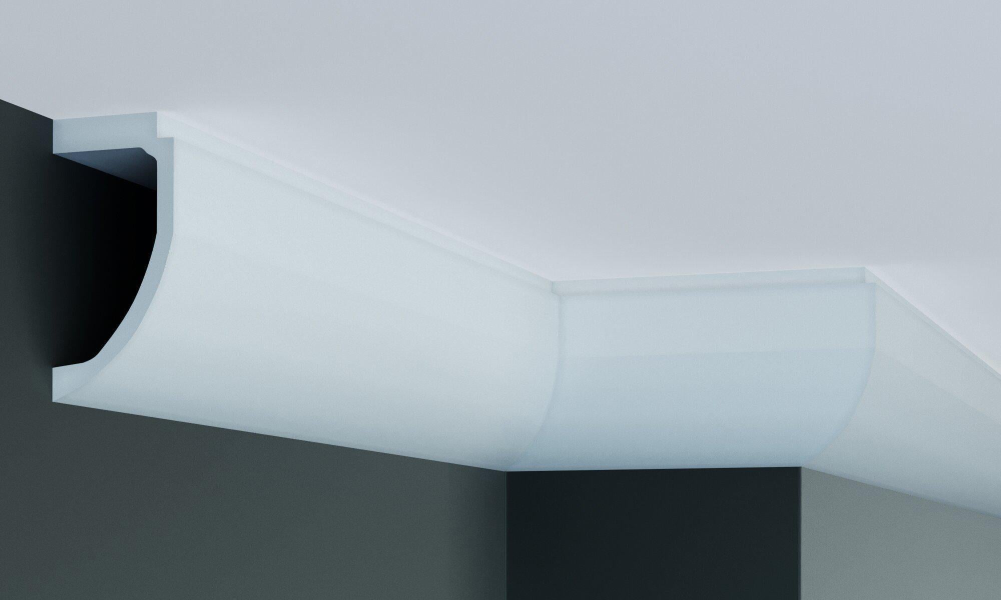 Карниз с гладким профилем Gaudi decor P 883 60x125 мм 2000 мм (12368721)