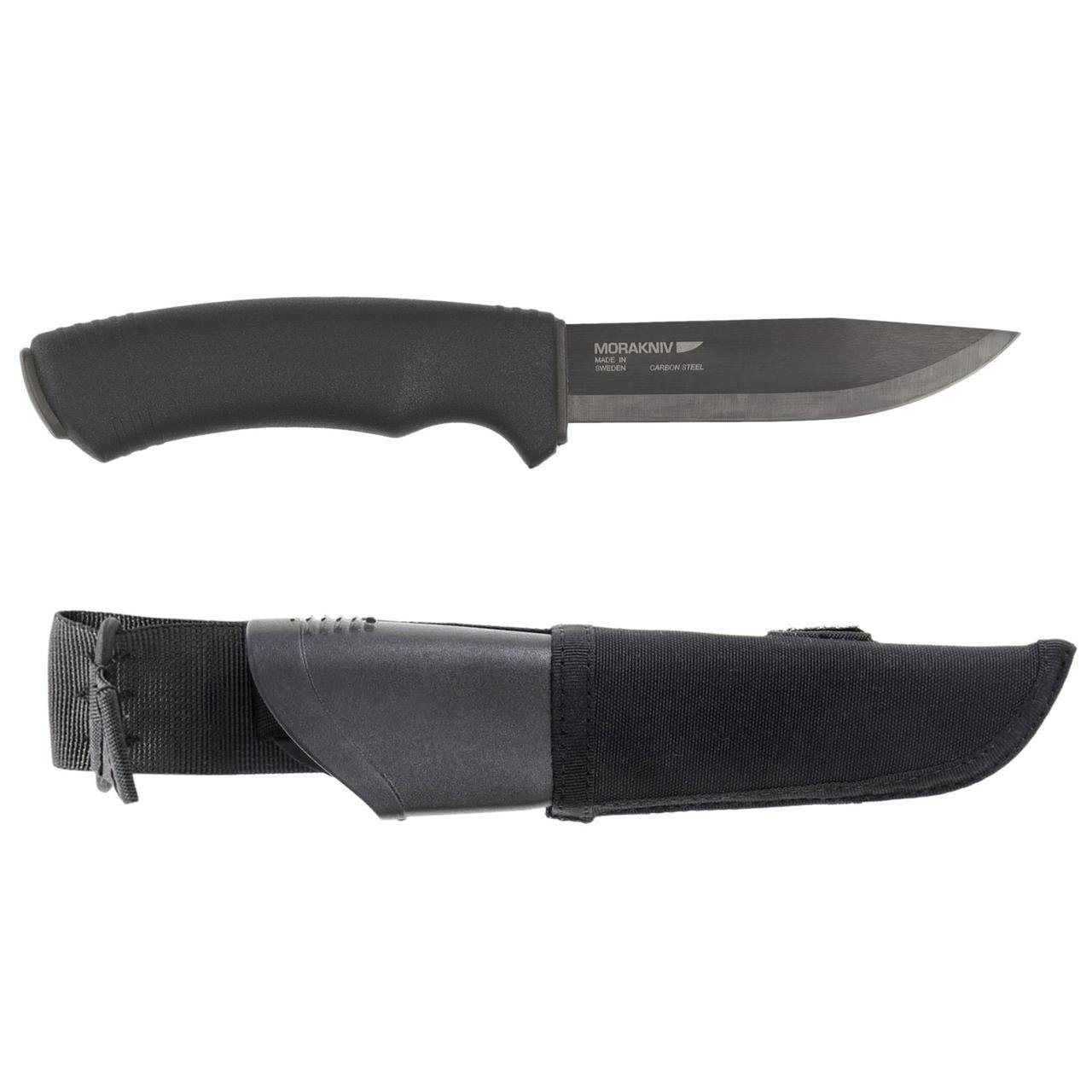 Туристический нож Morakniv Bushcraft Black Expert 109 мм с чехлом Черный (2208692062)
