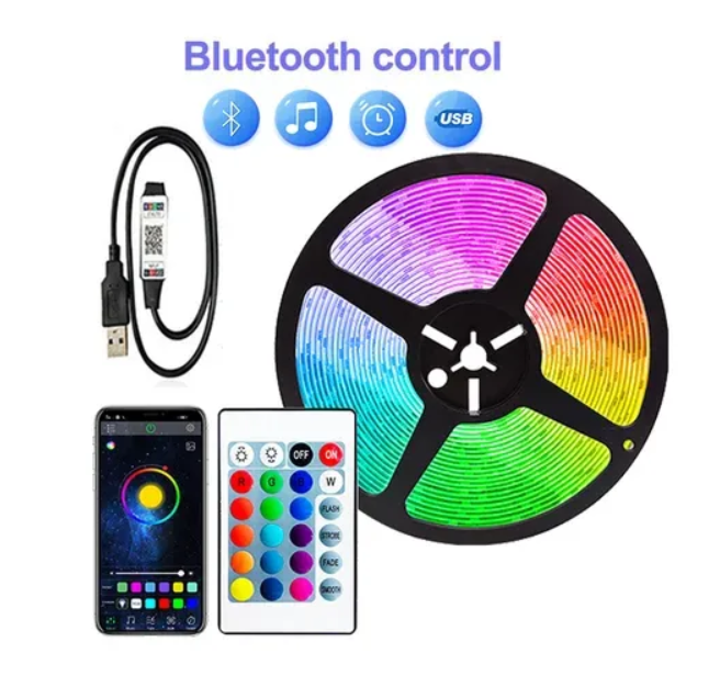 Світлодіодна стрічка LED RGB RGB USB APP SF-20 5 м Різнокольоровий (15168934)