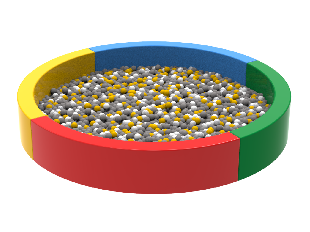 Сухой бассейн Круг Hop-Hop 250х250х40 см (1664348857)