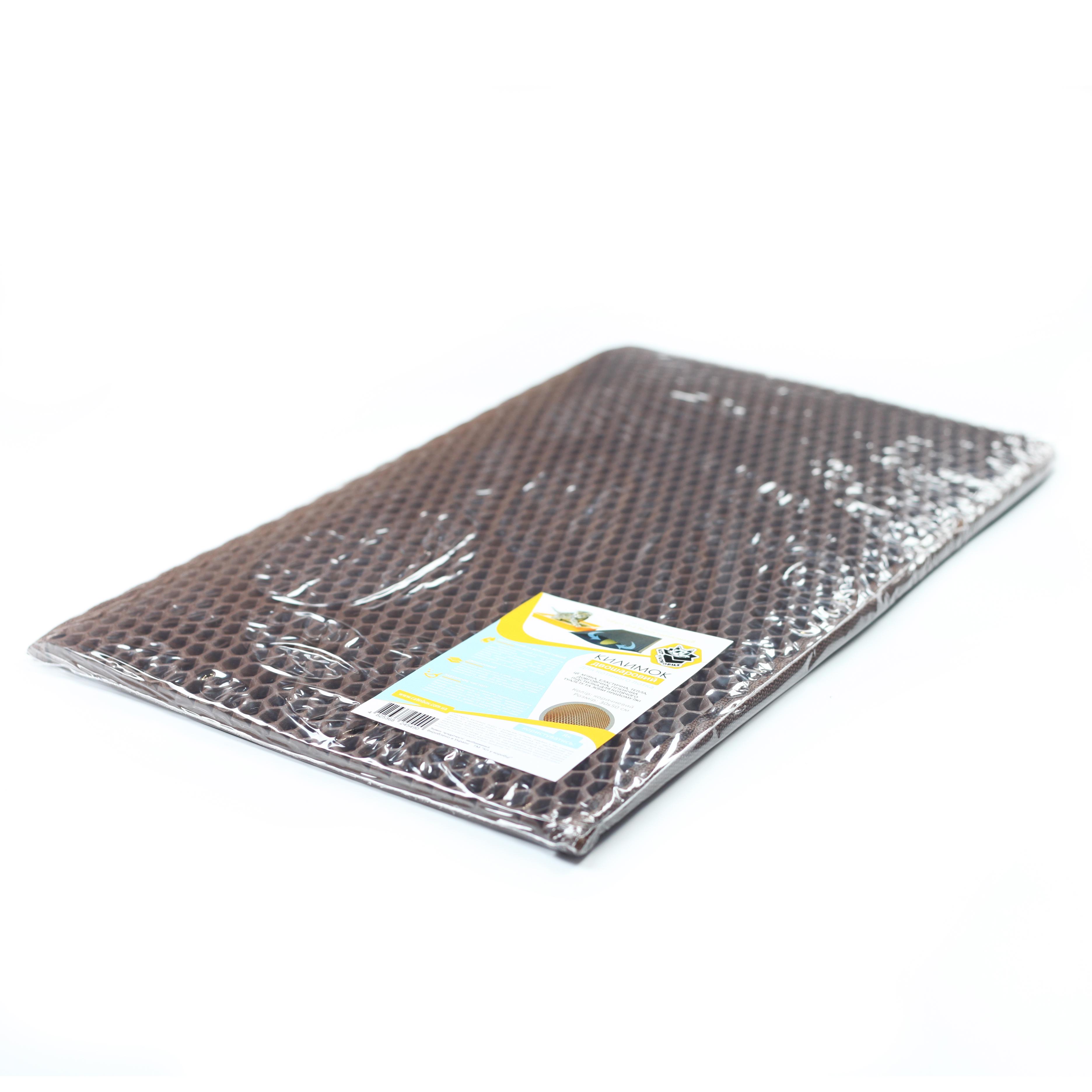 Коврик двухслойный Cat in Box для кошачьего лотка EVA 50x30 см Коричневый - фото 3 Коврик двухслойный Cat in Box для кошачьего лотка EVA 50x30 см Коричневый - фото 3