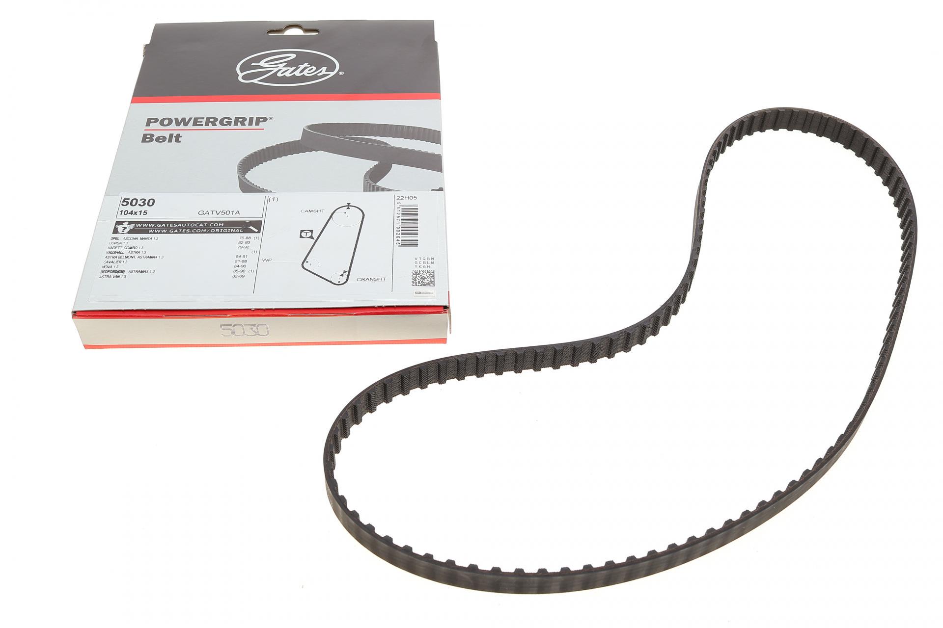 Ремінь ГРМ Opel Corsa A/Kadett 1.3 79-93 15x104z (5030 GATES)