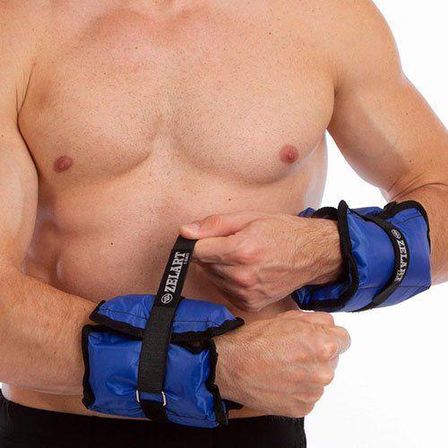 Утяжелители-манжеты для рук FI-1967 No branding 1,5 кг пара Синий (56429427) - фото 3