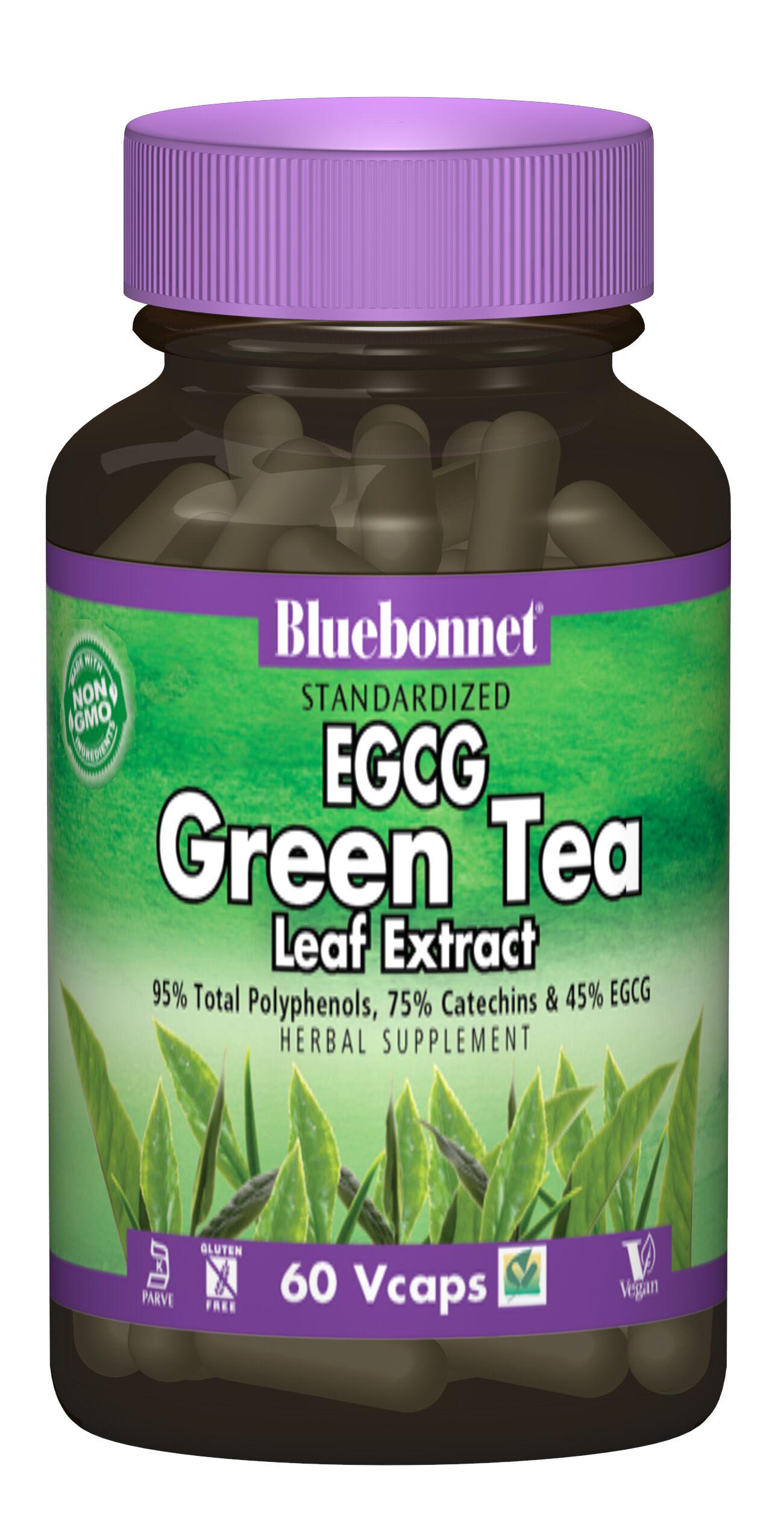 EGCG екстаркт листя зеленого чаю Bluebonnet Nutrition 60 гелевих капсул (BLB1378)