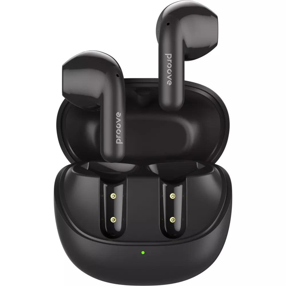 Наушники беспроводные Proove Logic TWS APP Bluetooth 5.4 с кейсом 300 mAh Pearl Black (TWLG0001AP17)