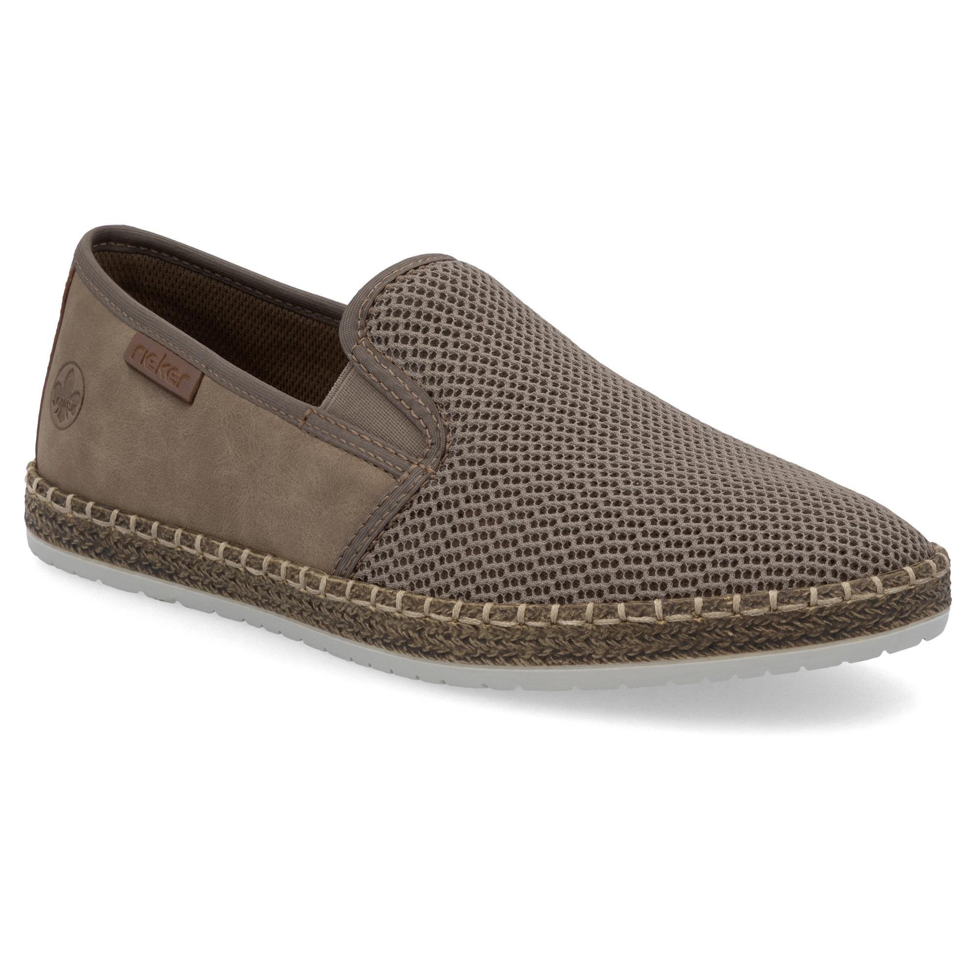 Слипоны мужские весенние RIEKER р. 43 Бежевый (89246-43)