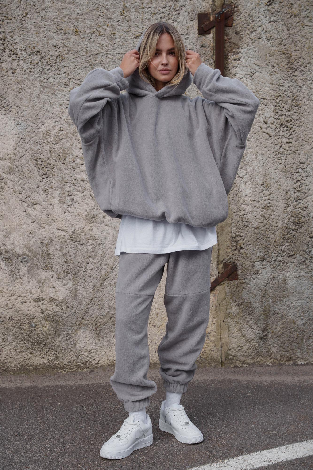 Худи Оверсайз с капюшоном Without Brand Soprano Gray (8055982) - фото 11 Худи Оверсайз с капюшоном Without Brand Soprano Gray (8055982) - фото 11