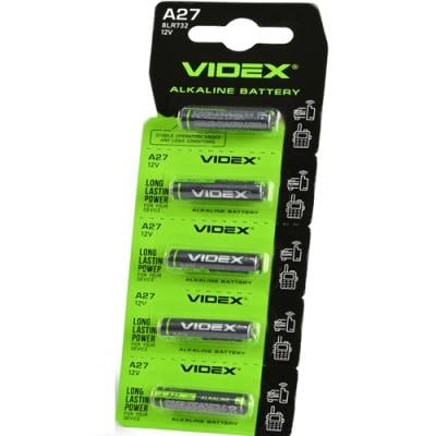 Батарейки лужин Videx A27 Alkaline MN27 27A 12V Батарейки лужин Videx A27 Alkaline MN27 27A 12V