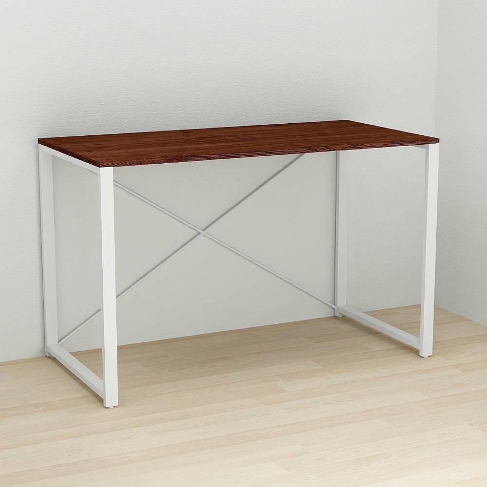 Письмовий стіл Ferrum-decor Коннект ДСП 16 мм 75x120x60 см Білий/Венге (FRD-105741)