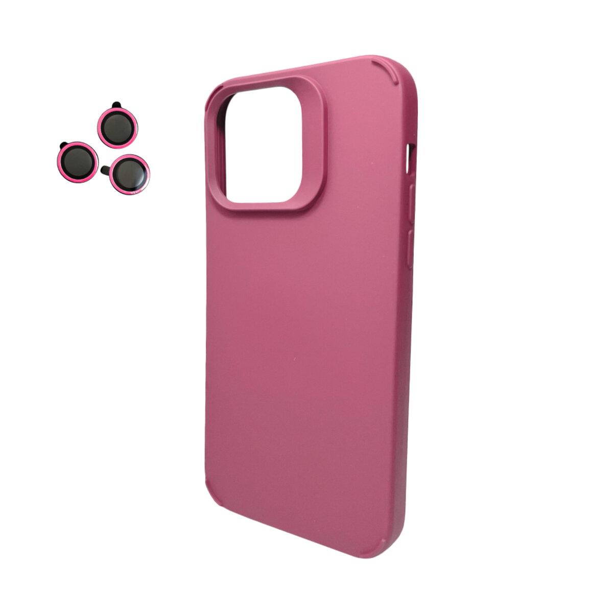 Противоударный чехол Cosmic Silky Cam Protect для Apple iPhone 14 Deep Red