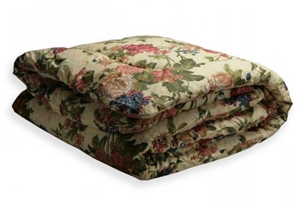 Одеяло двуспальное из овечьей шерсти Лери Макс Цветы