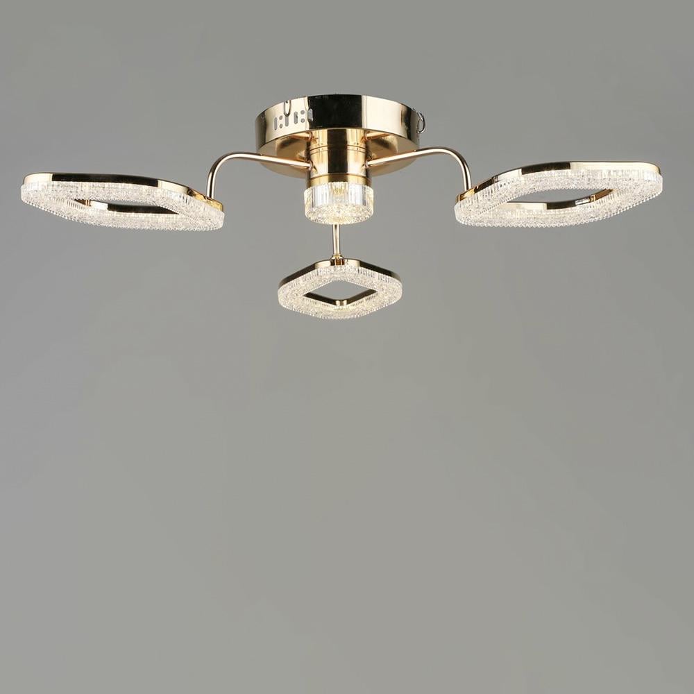 Люстра стельова світлодіодна LED Light House SRS-20076/3+1 FGD Золотий