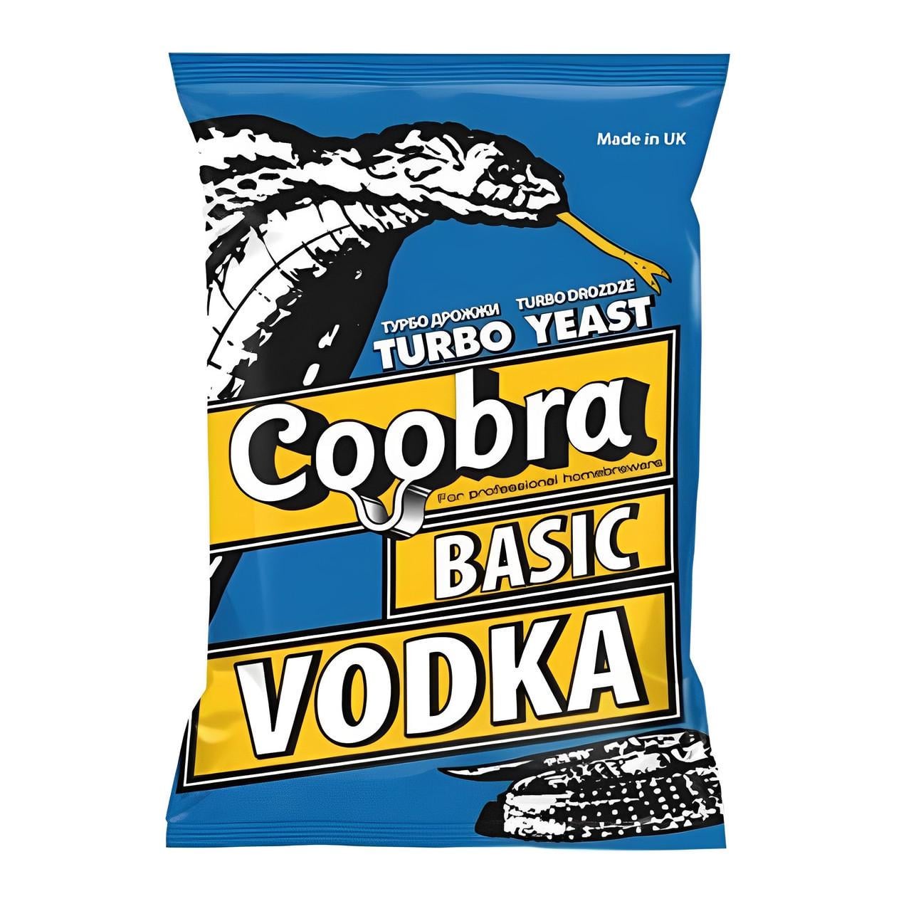 Дрожжи турбо Coobra Turbo Basic Vodka 65 г (7064) Дрожжи турбо Coobra Turbo Basic Vodka 65 г (7064)