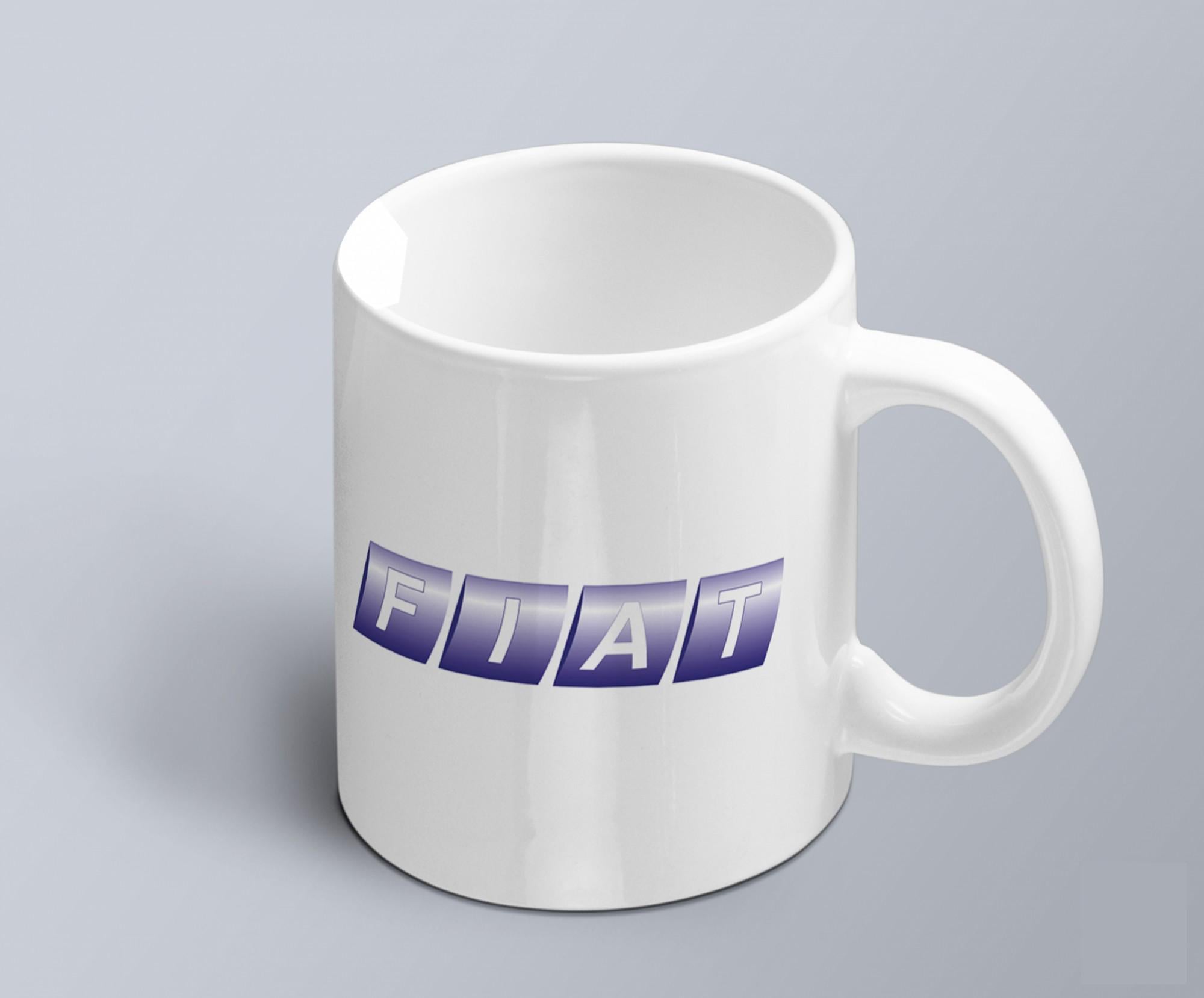 Чашка с принтом авто логотип Fiat (02010102048) Чашка с принтом авто логотип Fiat (02010102048)