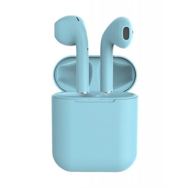 Беспроводные Bluetooth наушники вкладыши со встроенным чипом JL D8 Inpods 12 Голубой
