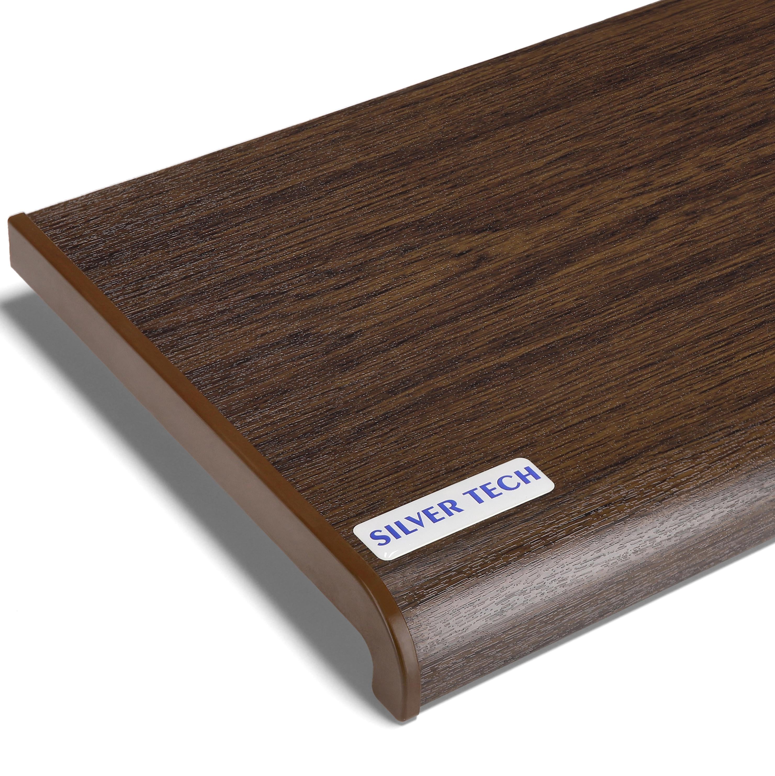 Подоконник отрезной Silver Tech ПВХ 100 мм Темный Дуб Подоконник отрезной Silver Tech ПВХ 100 мм Темный Дуб