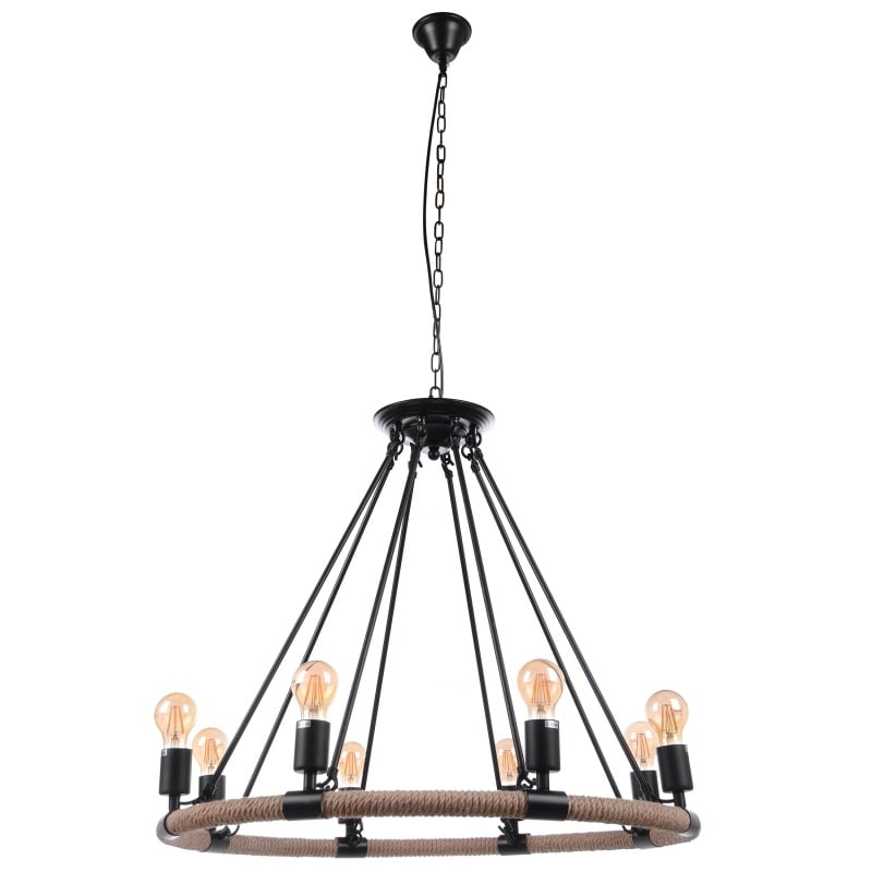 Люстра лофт Brille BL-324S/8 E27 BK (22-534)