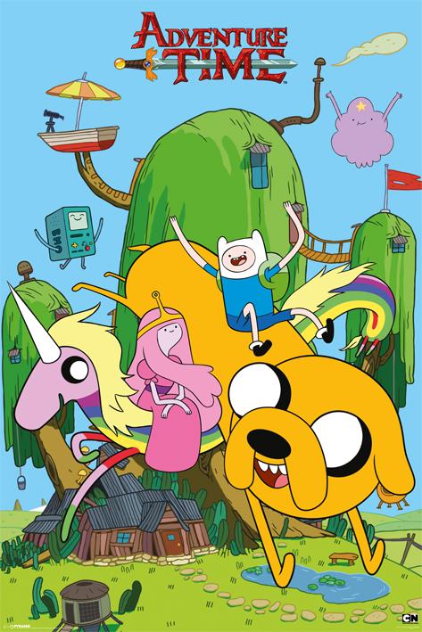 Постер плакат Время Приключений Дом/Adventure Time House 61x91,5 см