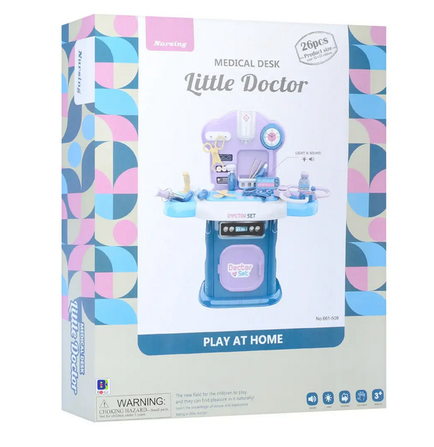 Набор доктора 661-509 игровой стол с медицинскими инструментами