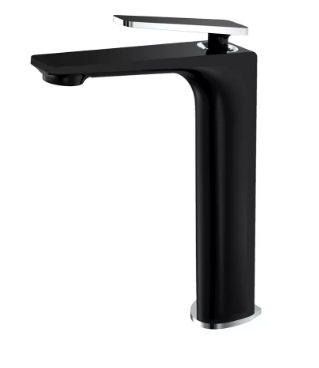 Змішувач для умивальника Frap F1057-2 H57 d 25 мм Чорний/Хром