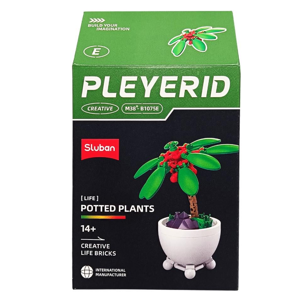 Конструктор дитячий Sluban Квіти у горщику Potted Plants M38-B1075E (RLT50860)