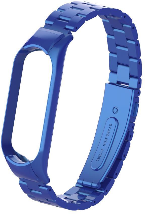 Ремешок металлический Shark для Mi Band 5/6 Blue (15946-28)