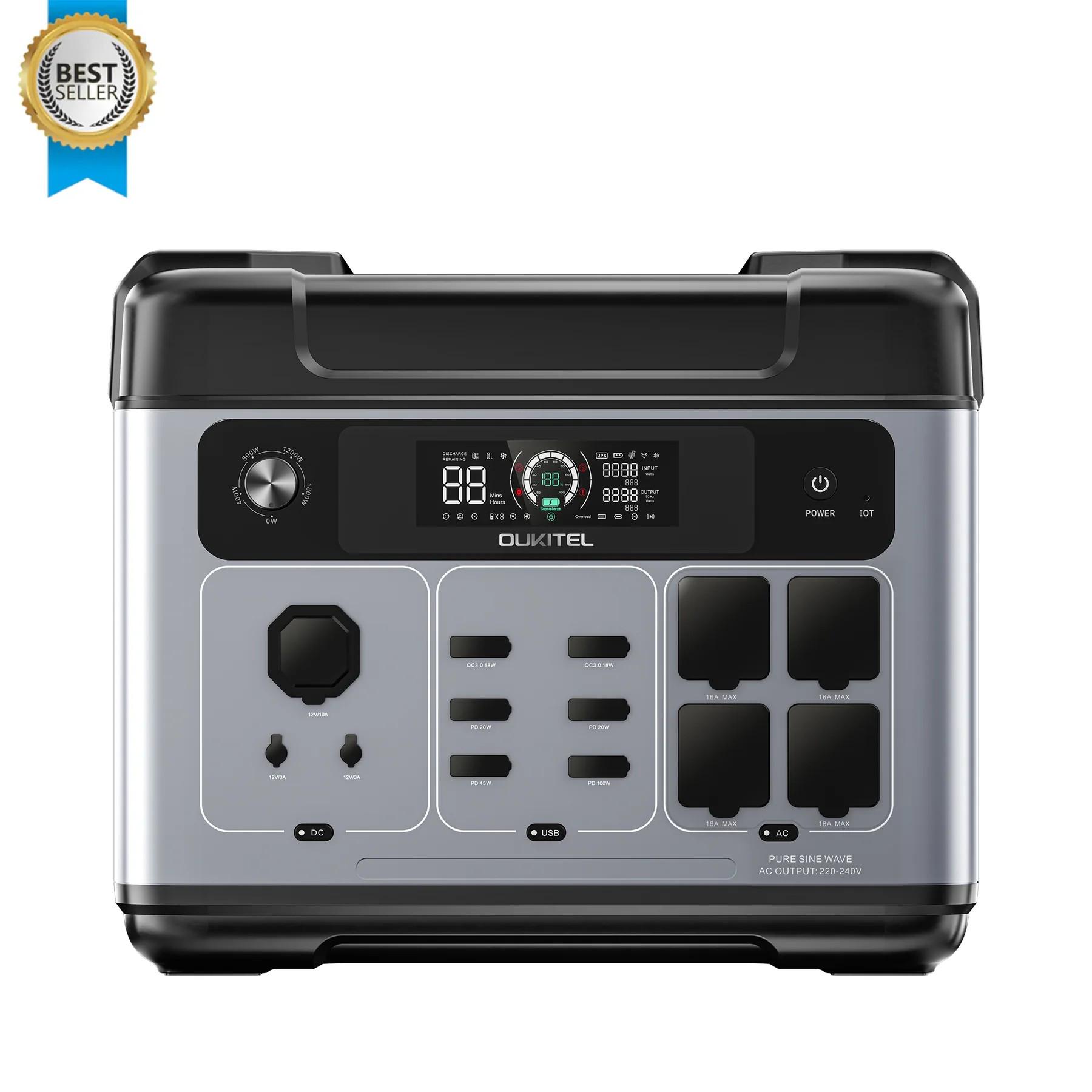 Зарядная станция портативная Oukitel P2001 Plus 2400 Вт/2048 Вт/ч LiFePO4 - фото 5