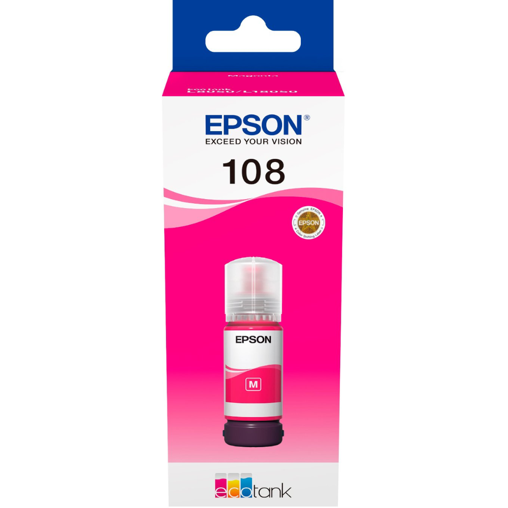 Чернила для струйного принтера Epson 108 EcoTank ink bottle Magenta (C13T09C34A) - фото 2