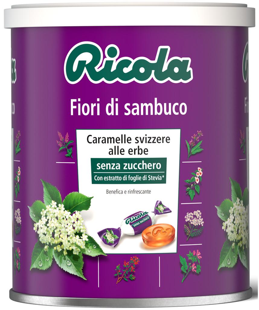 Льодяники Ricola Швейцарські трави Fiori di sambuco 1 кг T1002 (P-6910806231190)