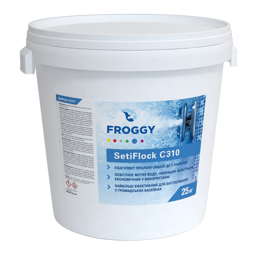 Коагулянт в гранулах Froggy SetiFlock C310 длительного действия 25 кг (СО310-09) Коагулянт в гранулах Froggy SetiFlock C310 длительного действия 25 кг (СО310-09)