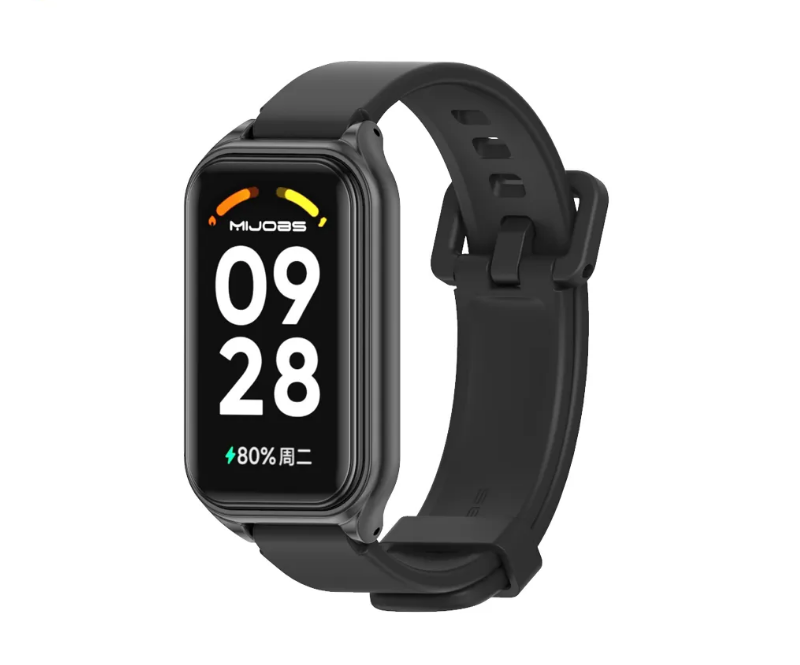 Ремешок силиконовый Mijobs Classic для фитнес браслета Xiaomi Redmi Smart Band 2 Black