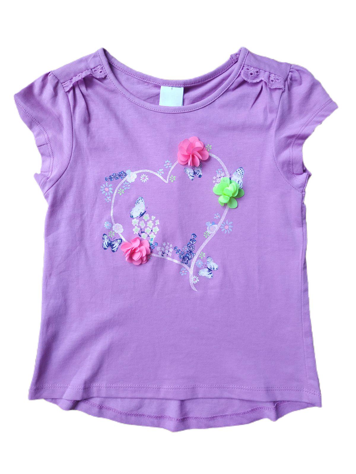 Футболка детская C&A для девочки 110 см Сиреневый (346165)