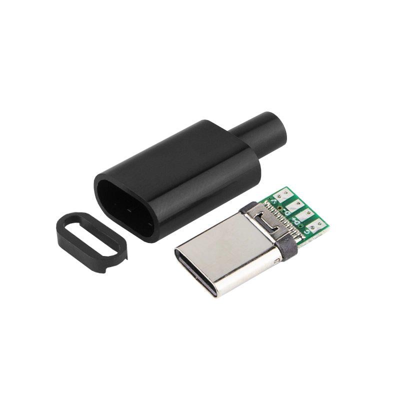 Штекер USB Type-C 4pin Черный (A448012) Штекер USB Type-C 4pin Черный (A448012)