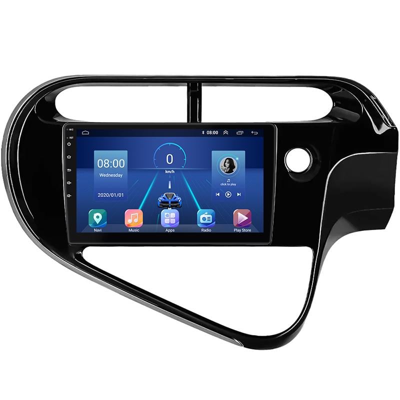 Автомагнитола штатная Lesko Top для Toyota Prius c I рестайлинг 2015- г. 4G/Wi-Fi/GPS 4/64 GB 9" (10877-56946)