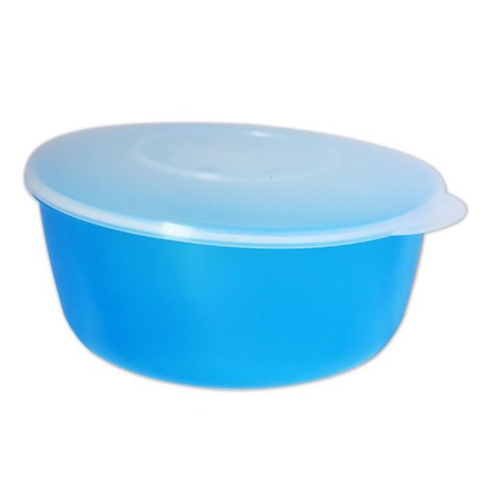 Миска-салатник пластиковый с крышкой Бликпласт Голубой (MBK-85553)