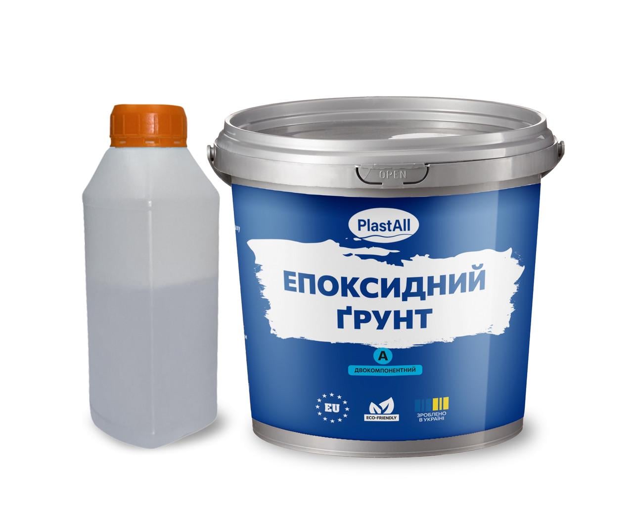 Эпоксидный грунт для бетона Plastall 1 кг Прозрачный (2535700920)
