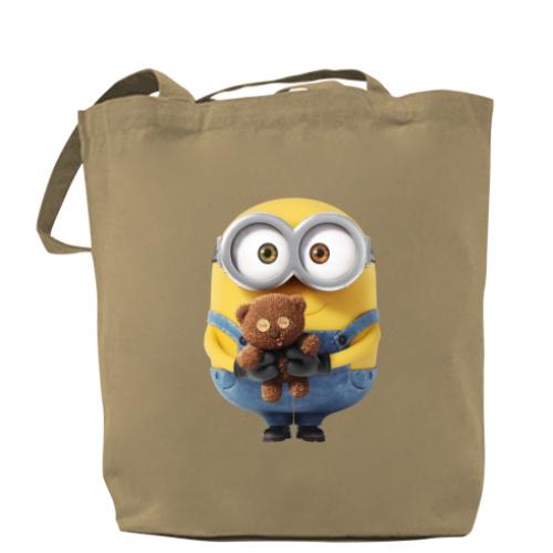 Шоппер Миньон с мишкой 37x41 см Капучино (295358-51-39466) Шоппер Миньон с мишкой 37x41 см Капучино (295358-51-39466)