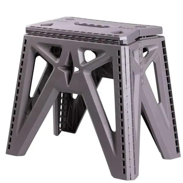 Табурет для кемпинга складной Good Idea пластиковый для отдыха на природе 38х28х33 см Серый (5535390) - фото 1