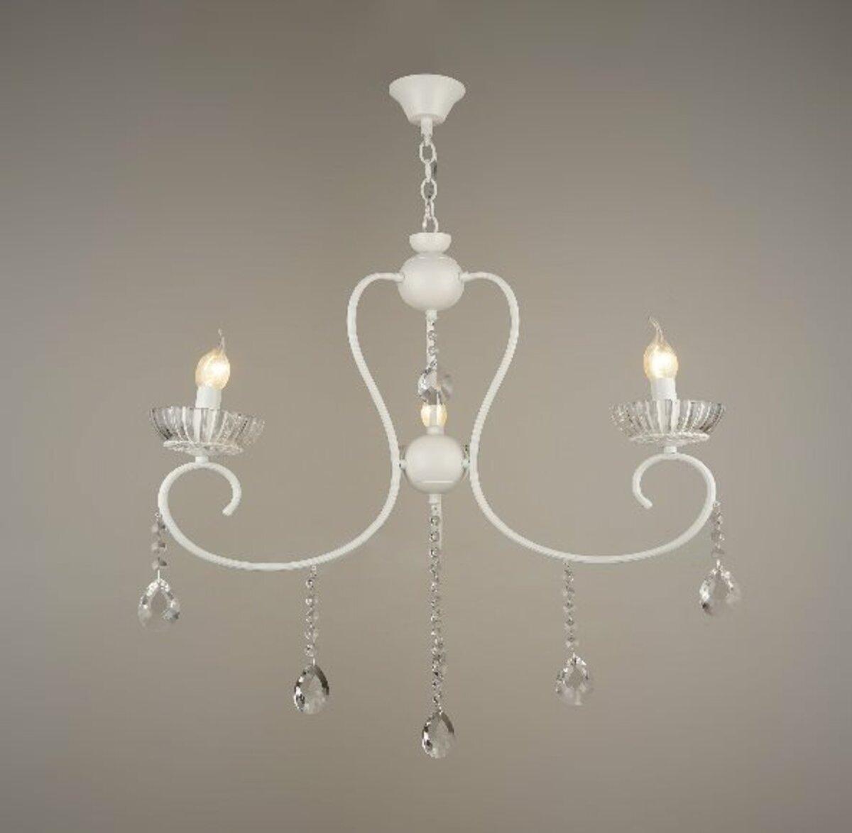 Люстра Sirius на три плафона под лампу Е14 Белый (B NH4461/3)