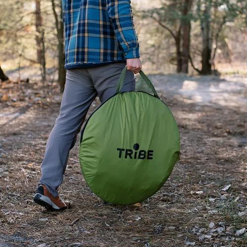 Туристичний намет душ-туалет Tribe Shower Lite T-AC-0002 1-о місний напівавтомат Оливковий - фото 7 Туристичний намет душ-туалет Tribe Shower Lite T-AC-0002 1-о місний напівавтомат Оливковий - фото 7