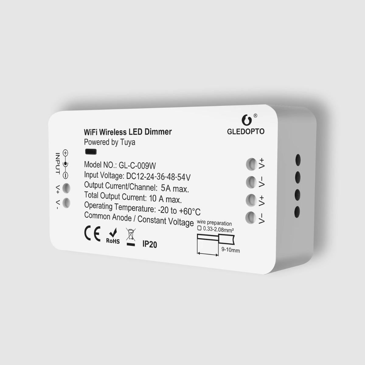 Димер світлодіодний Tuya Smart Gledopto Wi-Fi (GL-C-009W) Димер світлодіодний Tuya Smart Gledopto Wi-Fi (GL-C-009W)