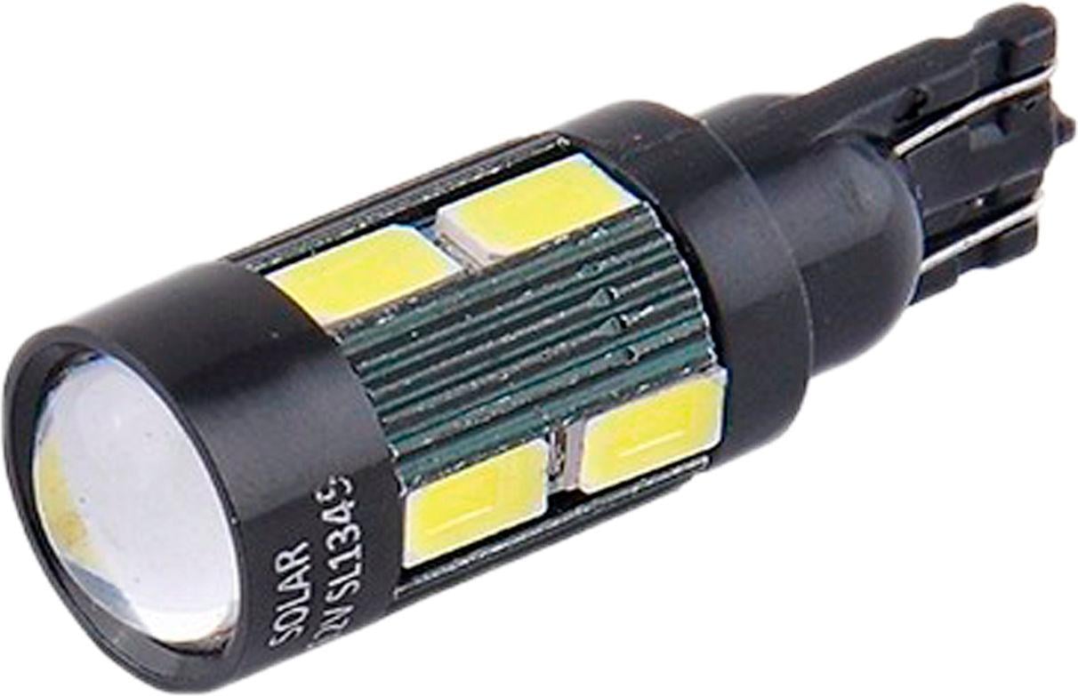 Лампочка без цоколя LED T10_W5W SMD Белый 10-диодный 12V W2.1x9.5d Solar 2 шт. SL1345