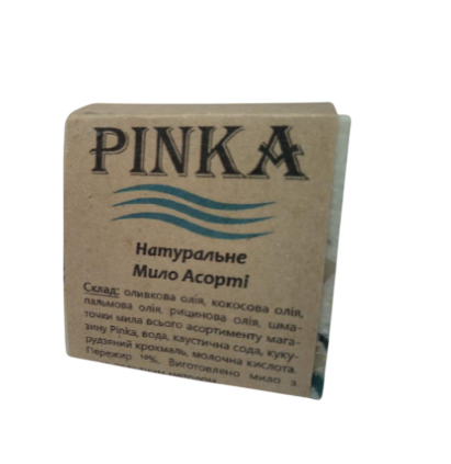 Мыло натуральное Pinka ассорти увлажняющий ручной работы 100 г (1358334861)