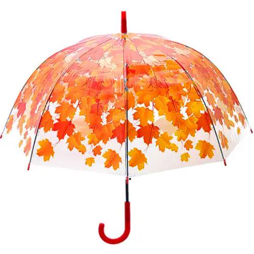 Зонт тростник полуавтомат Fall 8 спиц купол 80 см Red (30229) - фото 6 Зонт тростник полуавтомат Fall 8 спиц купол 80 см Red (30229) - фото 6