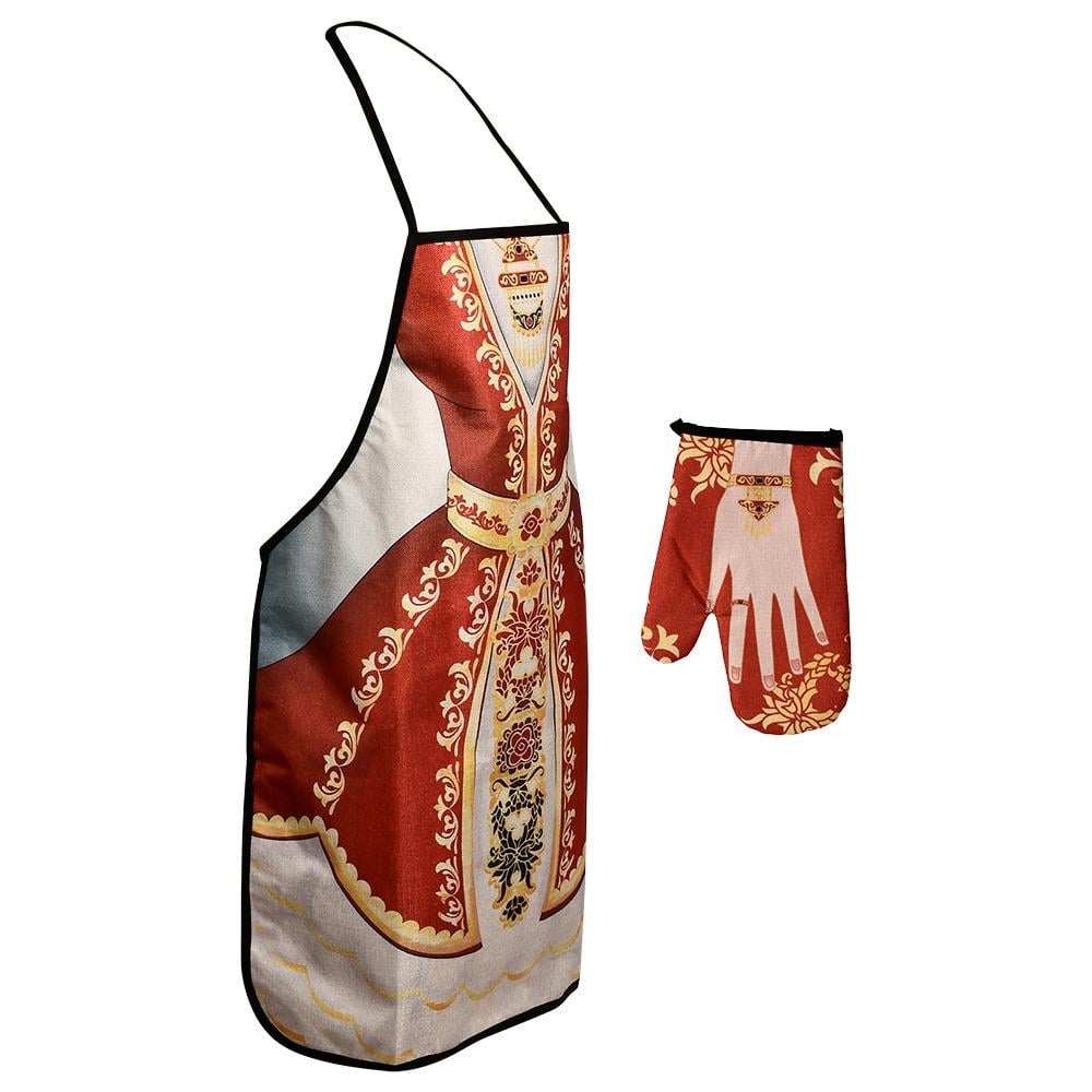 Кухонный набор R89668 варежка/фартук 2 пр. 56х72 см Кухонный набор R89668 варежка/фартук 2 пр. 56х72 см