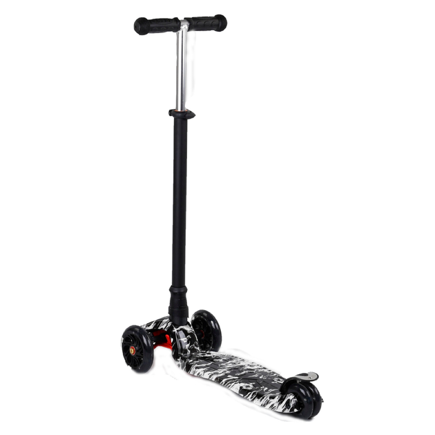 Самокат детский четырехколесный Best Scooter A 25771/779-1512 MAXI колеса с подсветкой Черный (25312258)