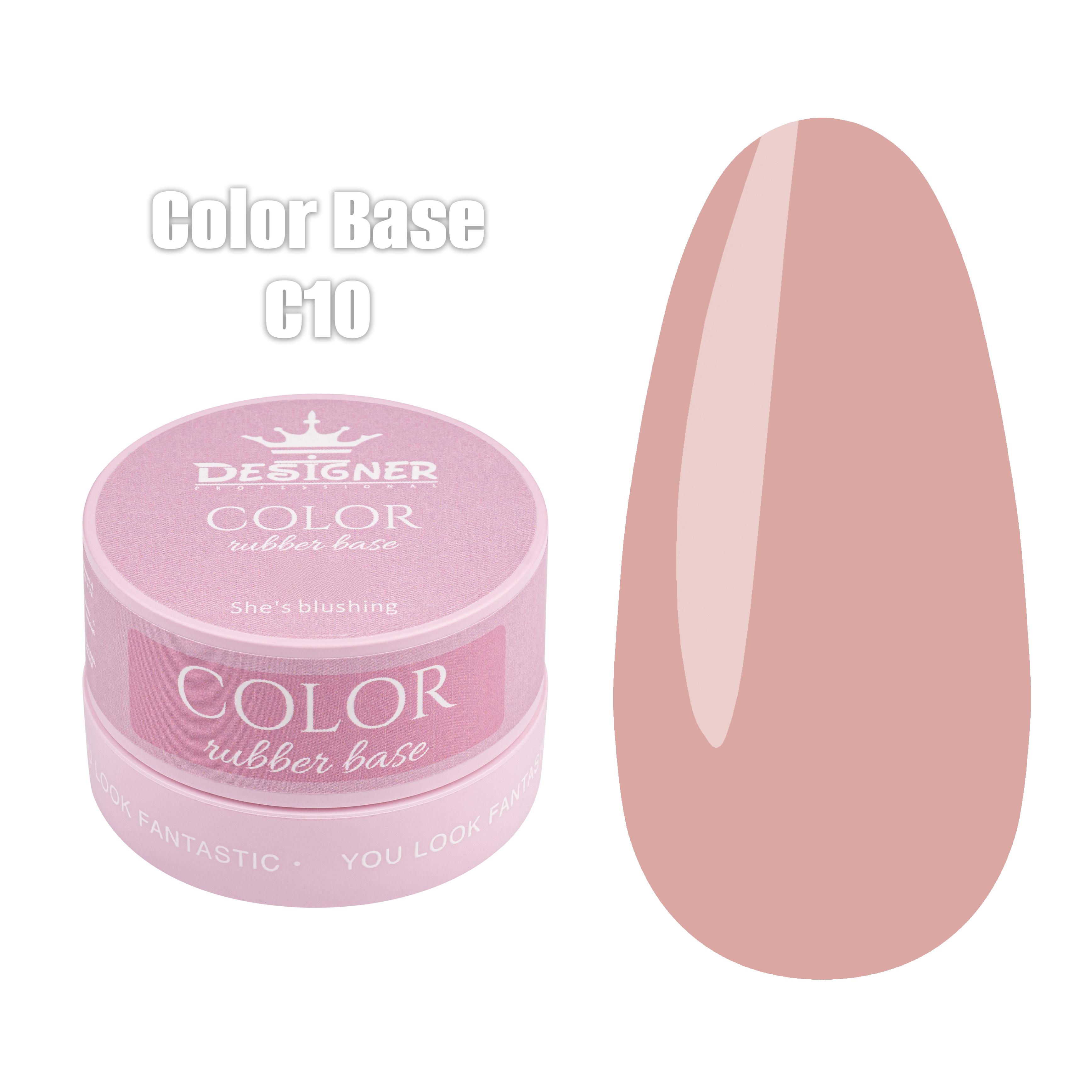 База камуфлирующая цветная Designer Professional Color Base 30 мл Rose garden С10